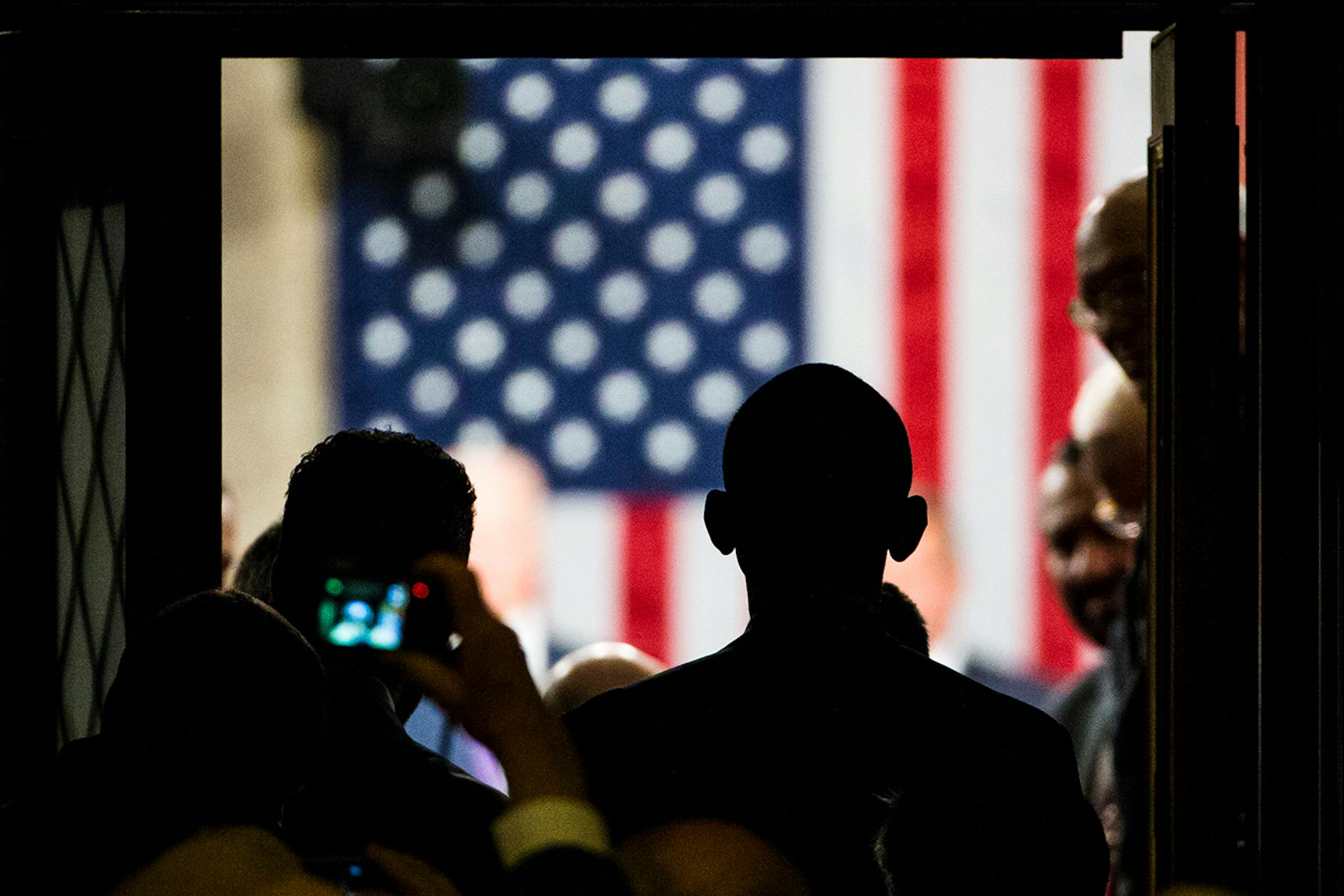 President Barack Obama enters the House Chamber for the State of the Union address, at the Capitol Building in Washington, Jan. 20 2015.