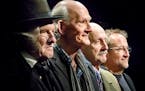 Scrooge actors who have performed as Scrooge for the annual Guthrie Theater production of the "Christmas Carol " are from left, Nathaniel Fuller, Rich