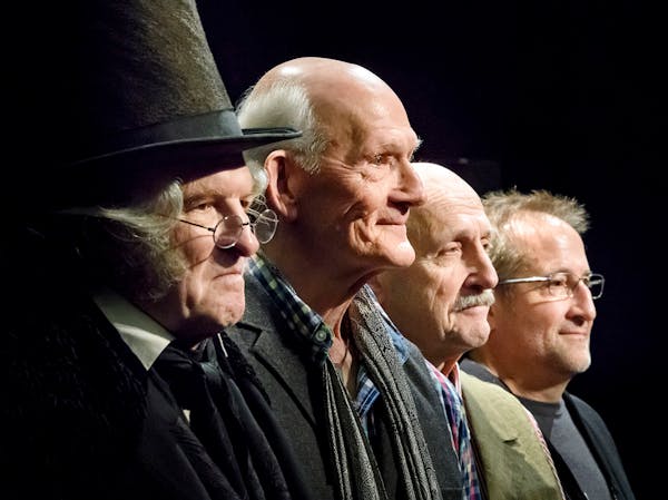Scrooge actors who have performed as Scrooge for the annual Guthrie Theater production of the "Christmas Carol " are from left, Nathaniel Fuller, Rich
