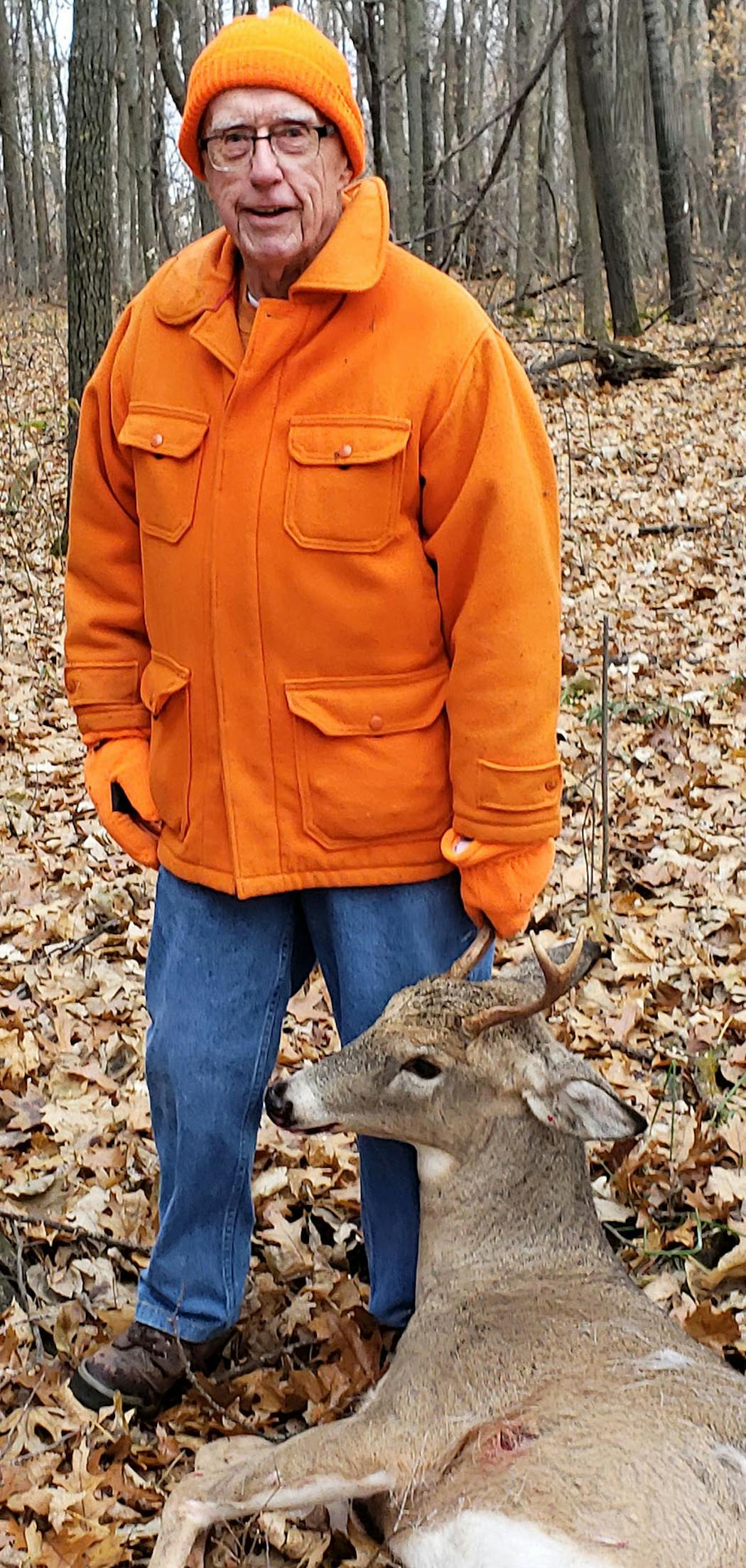 Loren Adams, who recently turned 91, bagged this buck near Leech Lake on opening morning of the Minnesota Firearms Deer Season.
