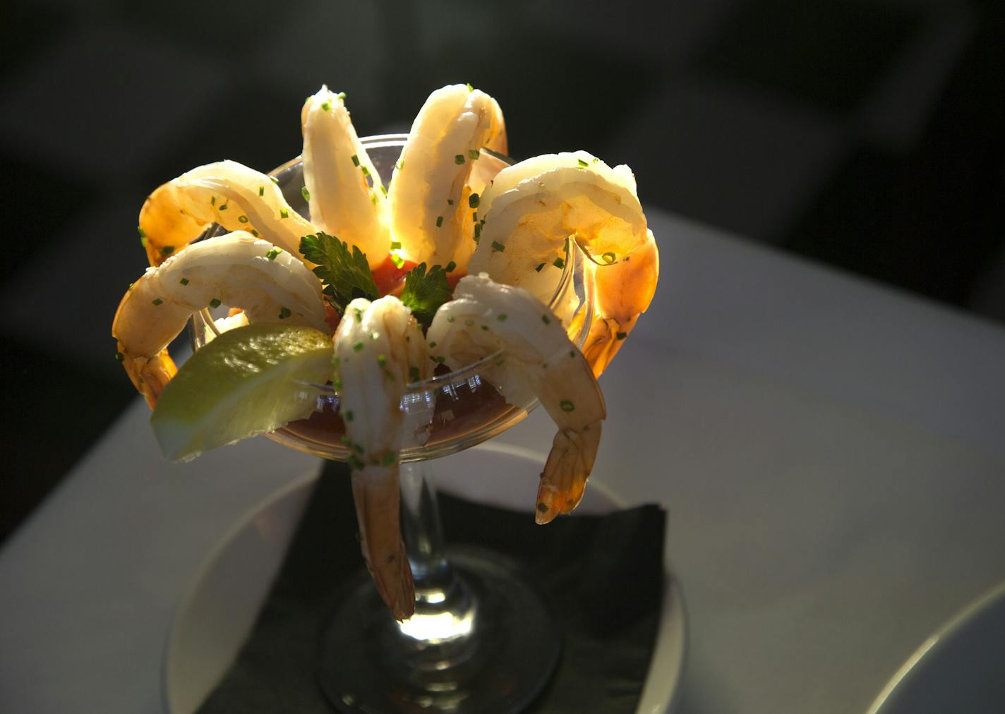 Shrimp cocktail.
