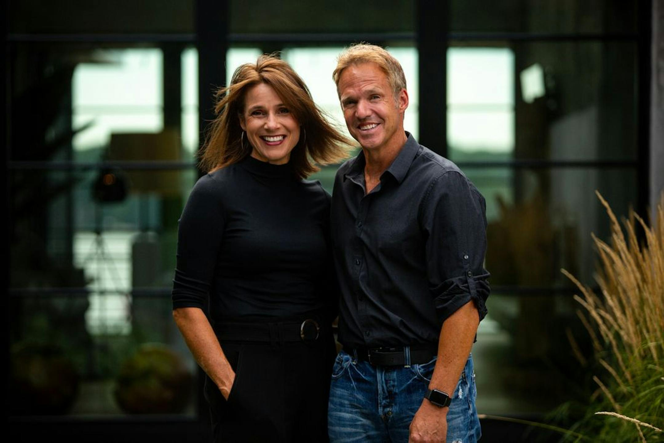Homeowners Kelly and Kevin McGauley. Kelly owns Leona Rose Interiors, and was the interior designer for their project.