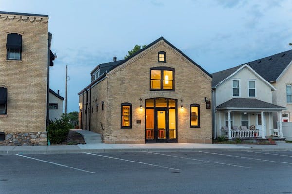 An 1888 former livery stable in downtown Chaska was recently renovated and transformed into a work studio and place for entertaining.