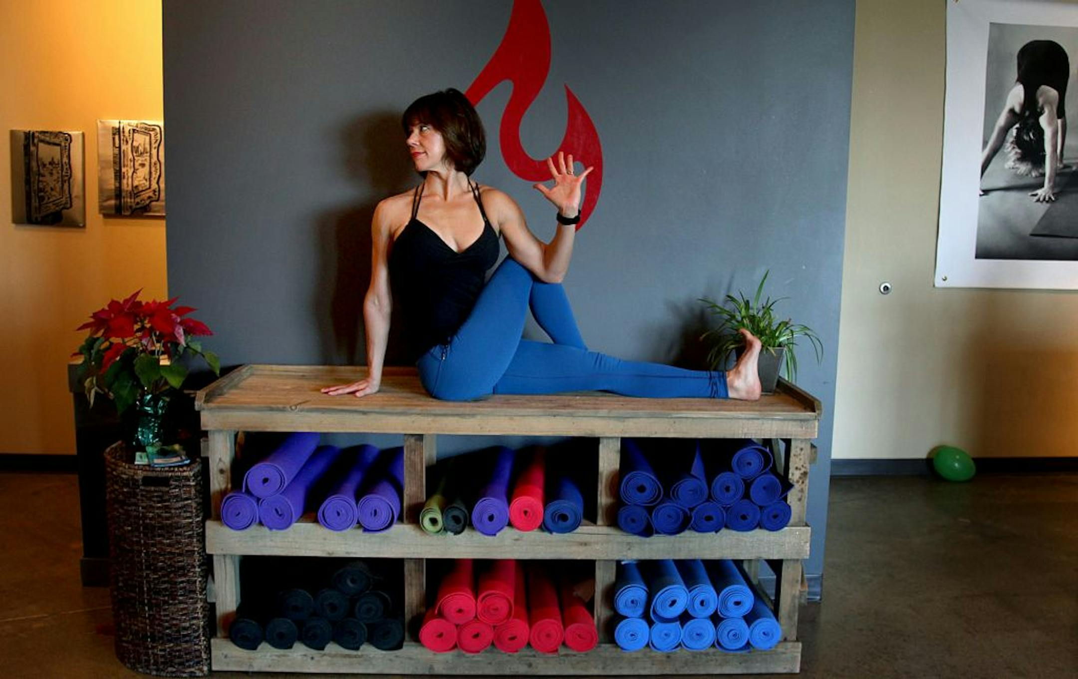 After closing her yoga studio, Brandyn Negri now teaches at Moksha Yoga Studio at Calhoun Village in Minneapolis.