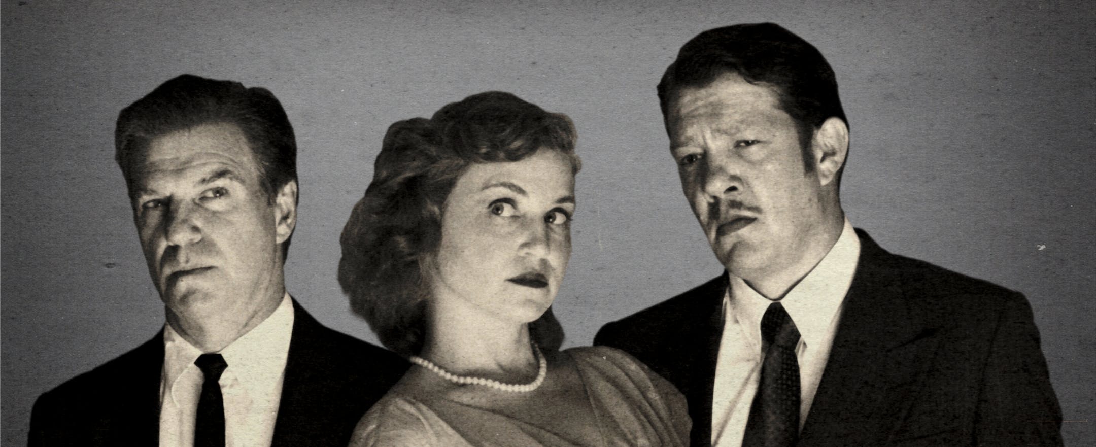 Classical Actors Ensemble's film noir-themed production of "Arden of Faversham" features the classic romantic triangle, played by (from left) Robb Krueger, Samantha V. Papke and Michael Ooms.