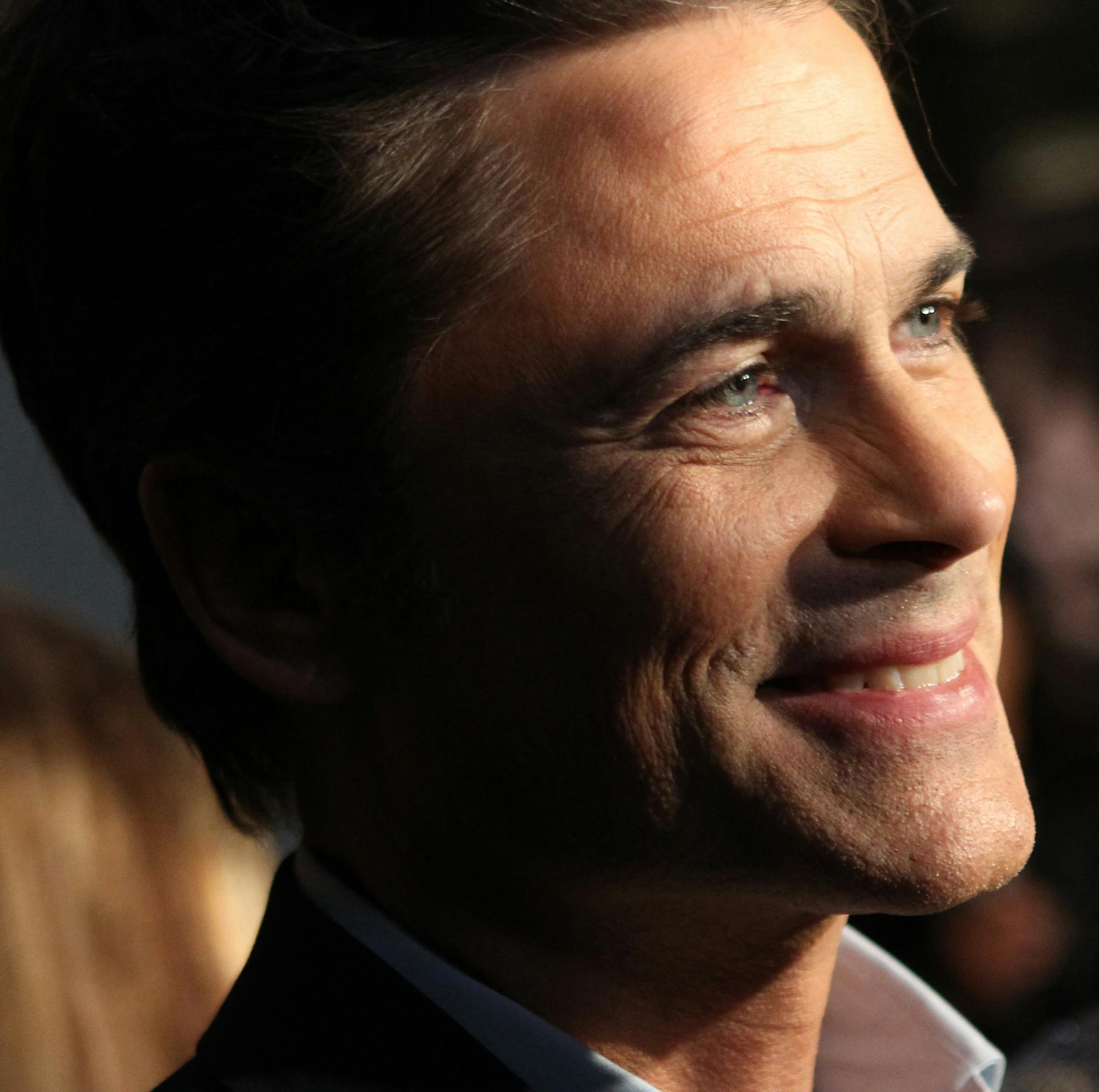 Actor Rob Lowe attends the National Geographic Channel's "Killing Kennedy" world premiere screening reception at The Newseum, Monday, Oct. 28, 2013, in Washington. (Photo by Paul Morigi/Invision/AP) ORG XMIT: DCPM101