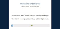 Computer image for Timberwolves tickets.