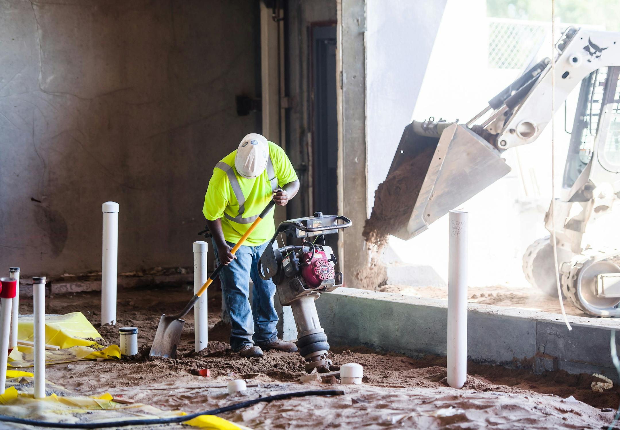Construction is ongoing at the Lake Street Target, which should reopen in November.