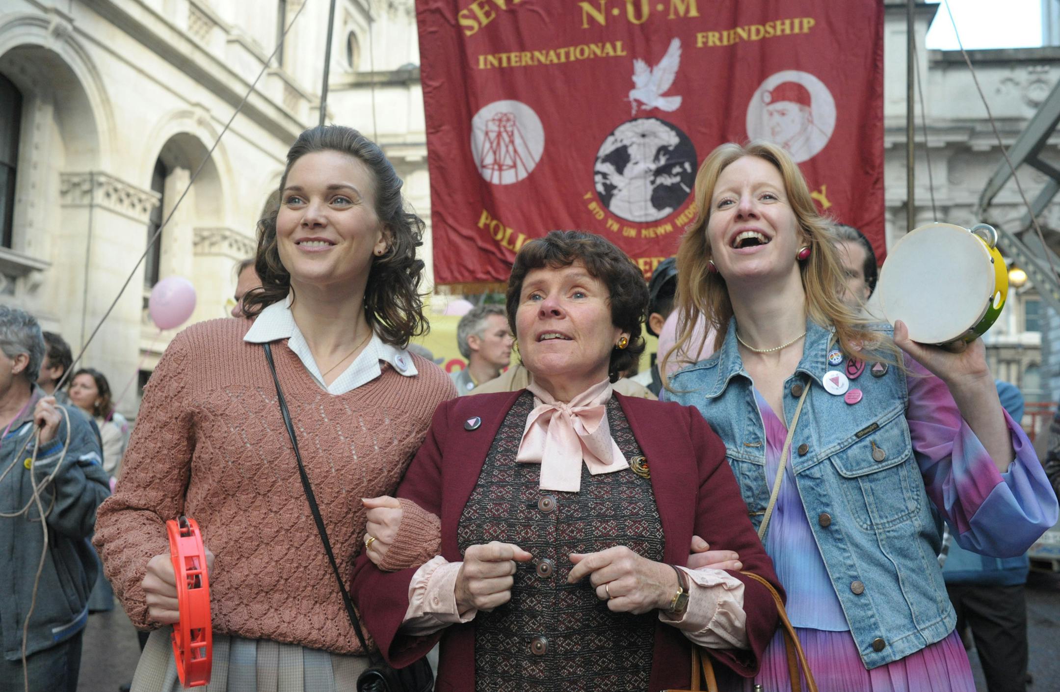 Liz White as Margaret, Imelda Staunton as Hefina and Nia Gwynee as Gail in PRIDE to be released by CBS Films.