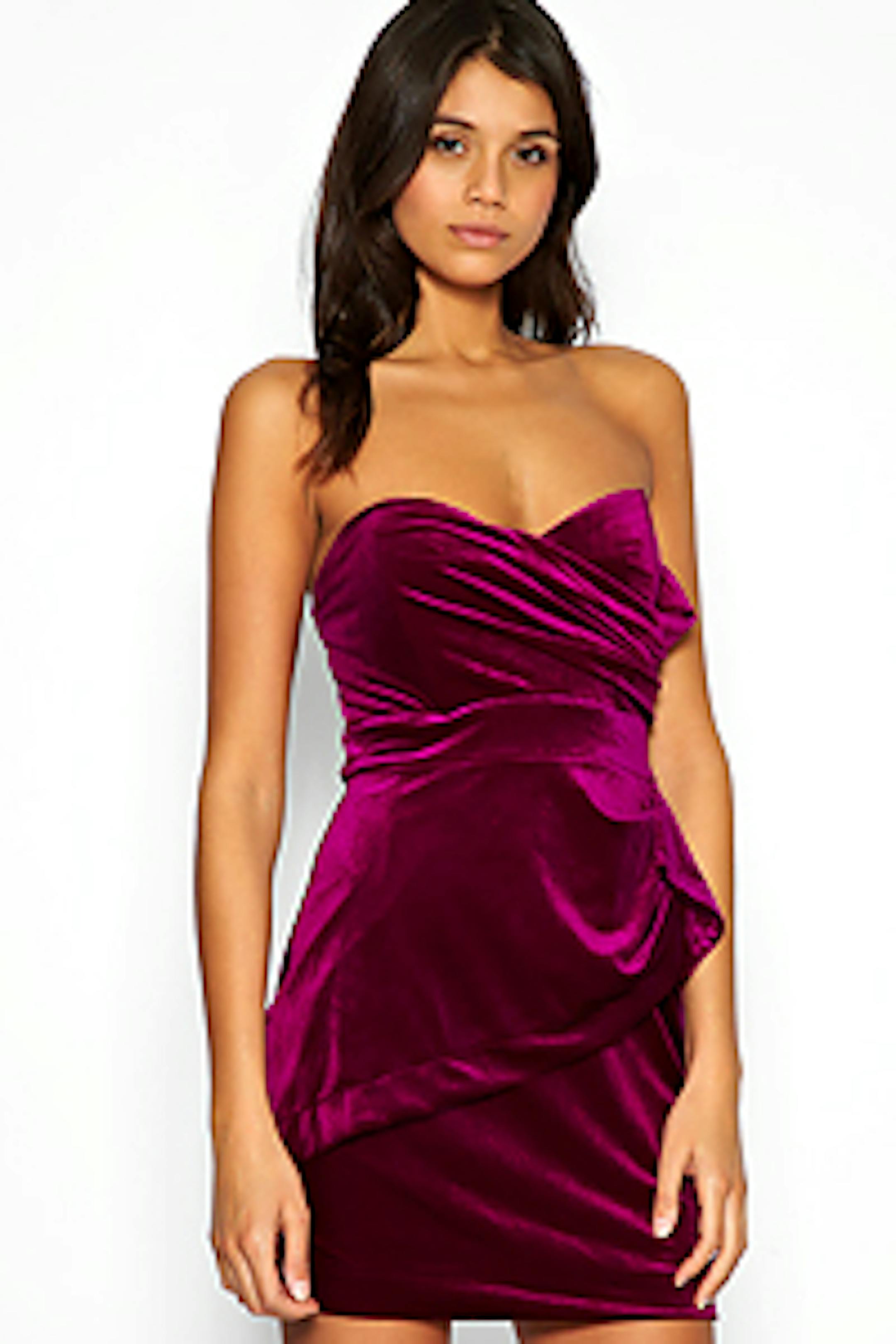 A velvet dress by London-based TFNC from Drama