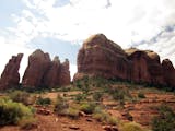 This Sep. 12, 2011 photo shows Cathedral Rock in Sedona, Ariz. A landmark of Sedona's skyline and one of the most photographed sights in Arizona, Cath