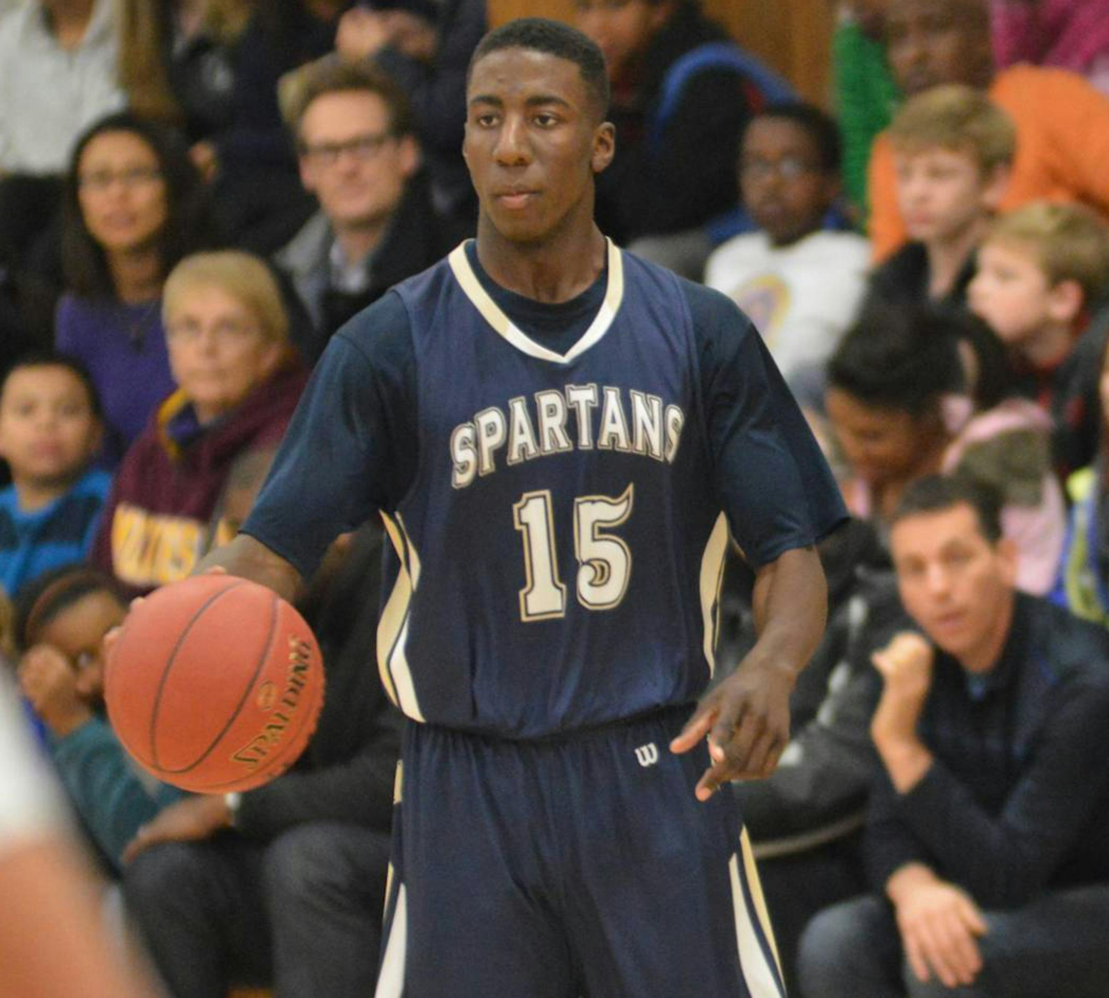 Sophomore Dalante Peyton is one of three St. Paul Academy players averaging double figures. But the key to the Spartans' success is their defense. They are 14-0 when holding foes under 50 points.