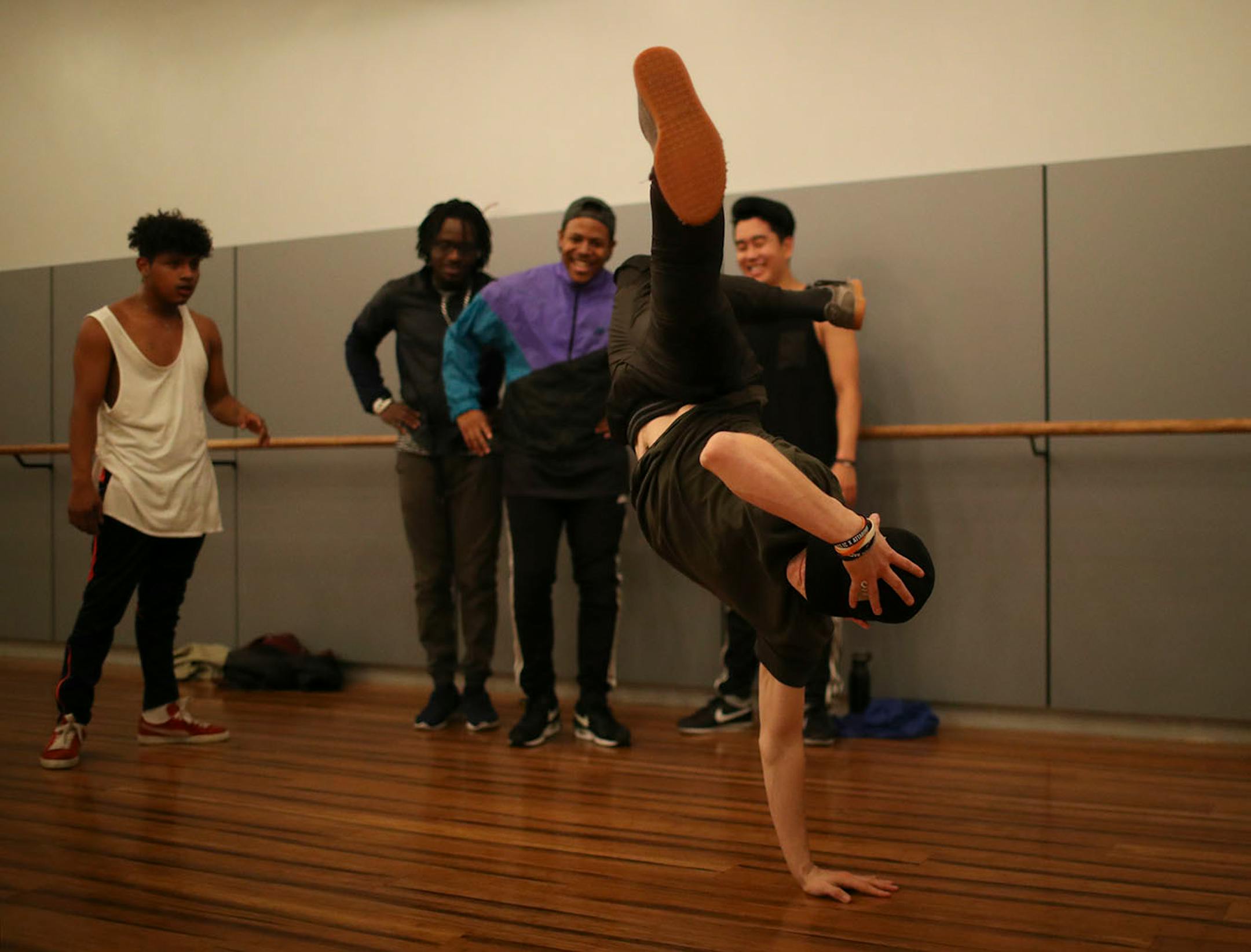 Nathan "Nate Crash" Maliscke took a turn showing off moves during the jam session.
