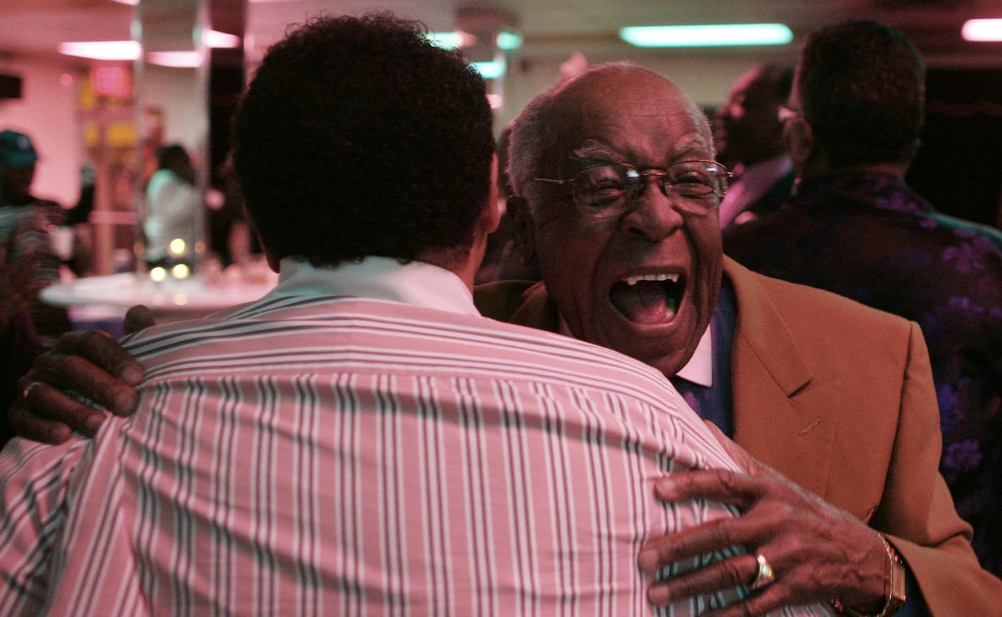 Jerry Holt jgholt@startribune.com 11/4/2008---] Matthew Little former NAACP president burst with excitement after Oboma was elected president.