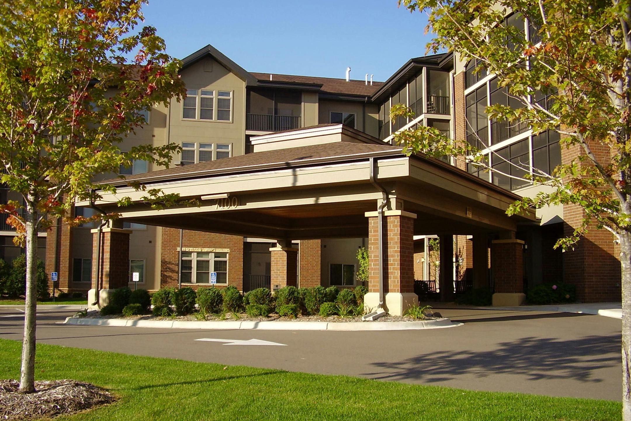 Exterior view of the Gramercy Club, 70th st and metro Blvd., Edina. The 50 residents ar being sued individually by a bank foreclosing on the property.