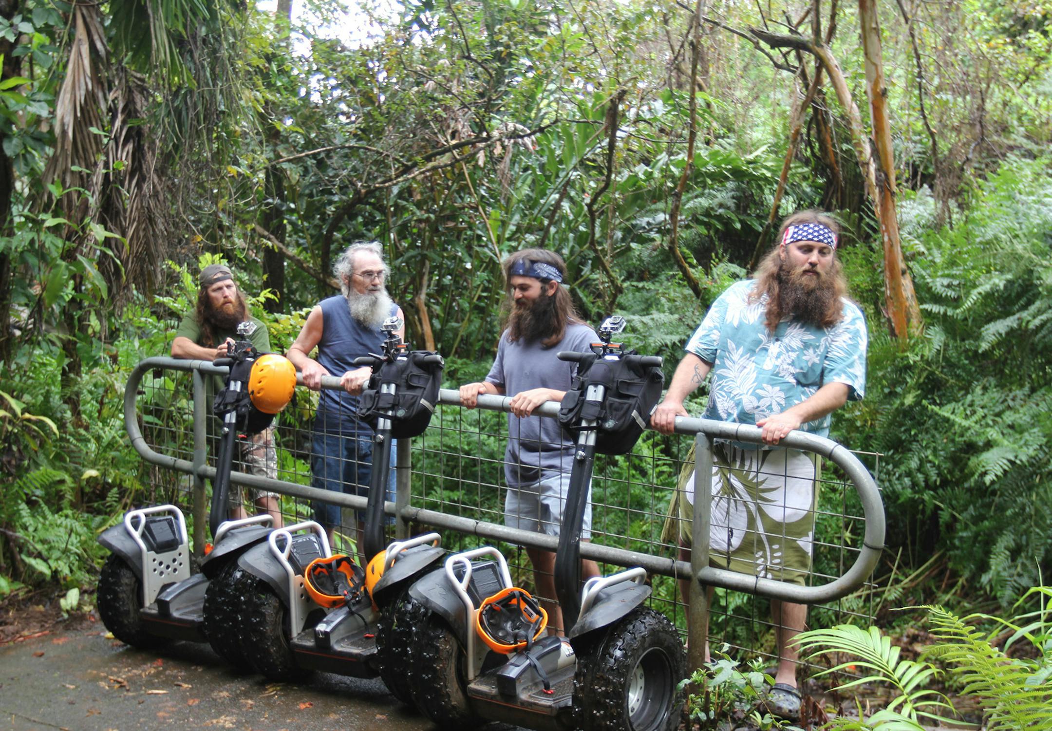 The Robertson family of "Duck Dynasty" visits Hawaii. Photo by Gurney Productions