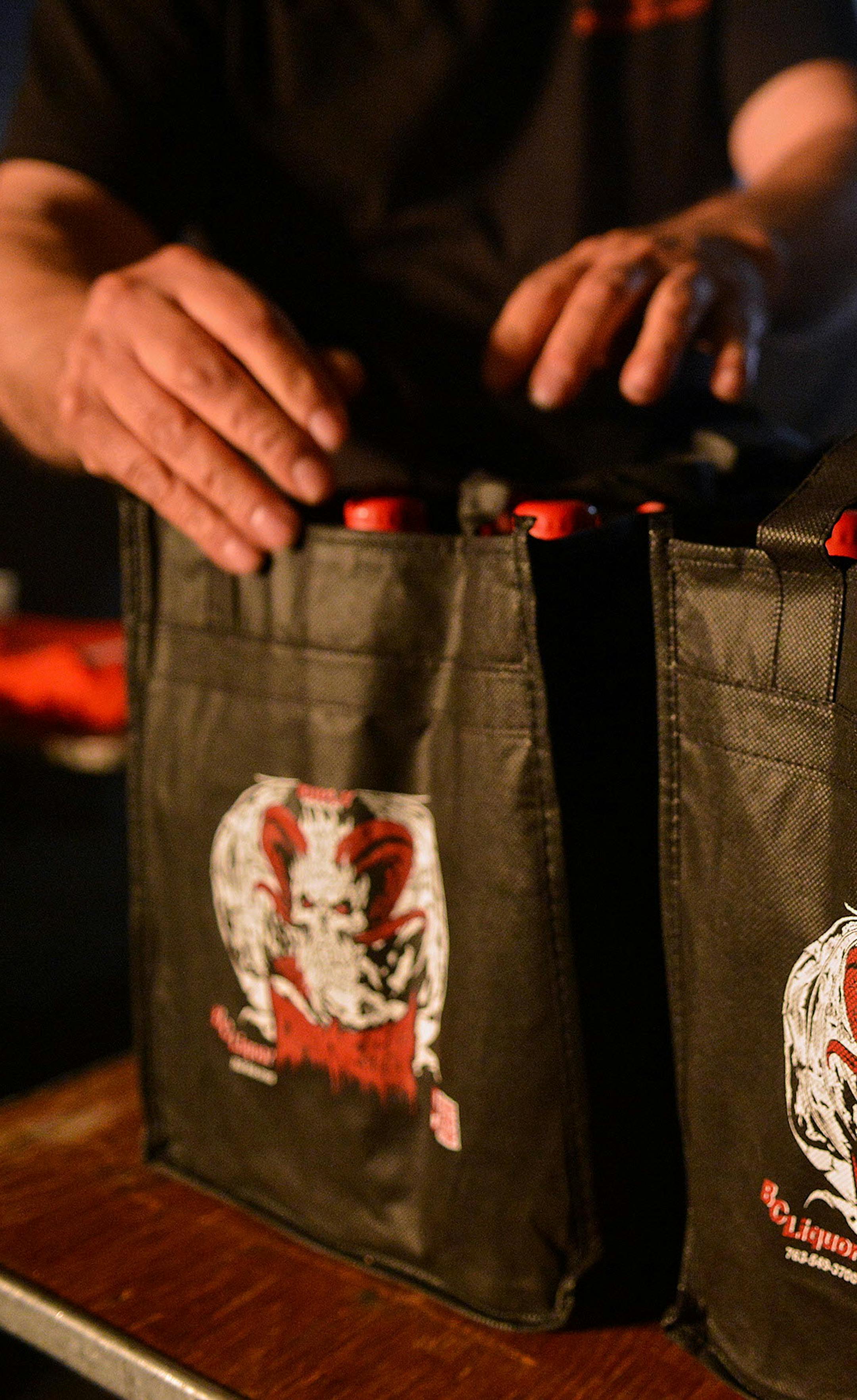 Surly sold Darkness bottles for $20 each, limiting to six bottle per customer Saturday, October 26 in Brooklyn Center. ] (SPECIAL TO THE STAR TRIBUNE/BRE McGEE)