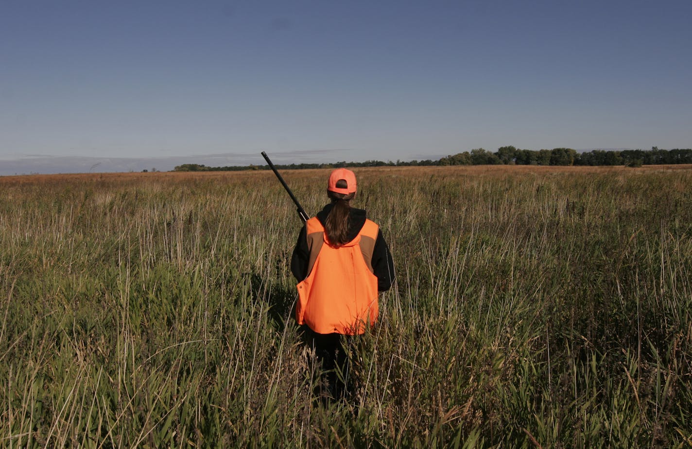 A young hunter walks a state wildlife management area in southern Minnesota. A DNR proposal would ban lead shot on the lands starting in 2018. Star Tribune file photo by Doug Smith