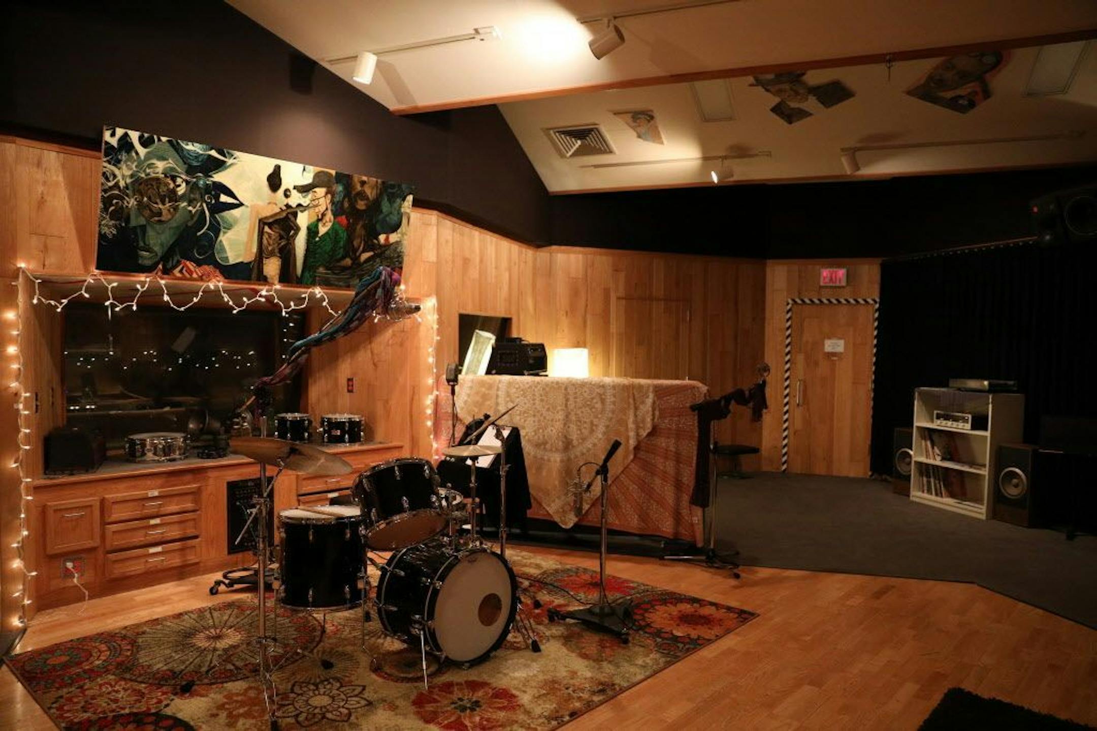 Pictured is a portion of Studio A in the former Flyte Tyme Studios.