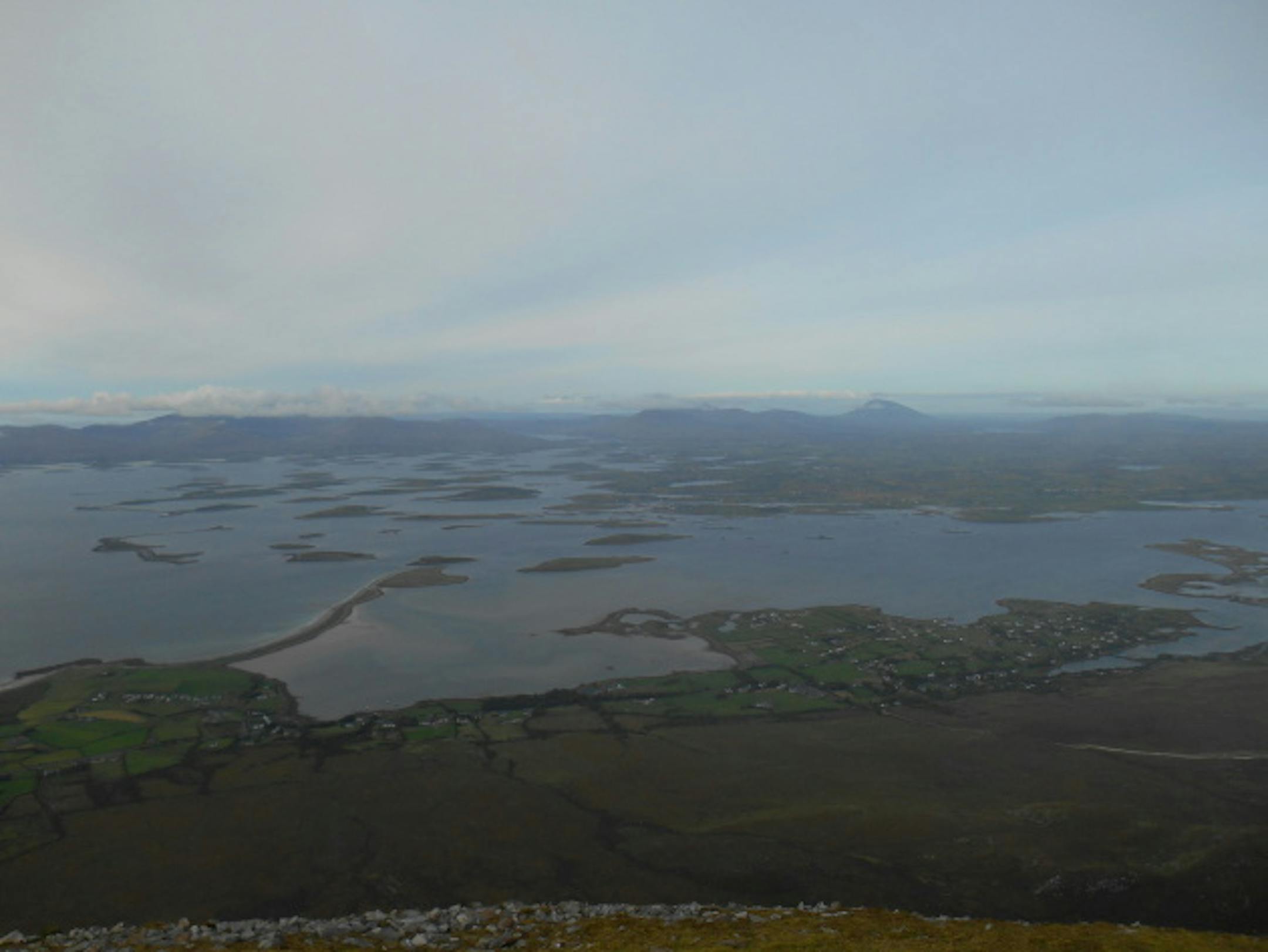 The view at the top of Croagh Patrick