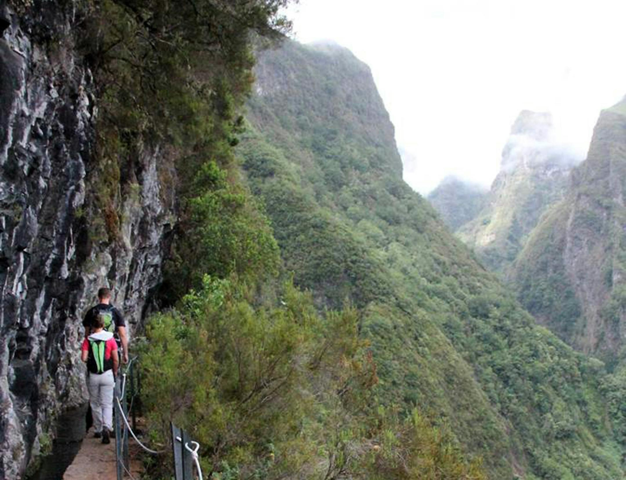 On Madeira, a volcanic island that juts from the Atlantic Ocean between Europe and Africa, hikers along the levadas, or canals, encounter drops — and views — that are steep and long.