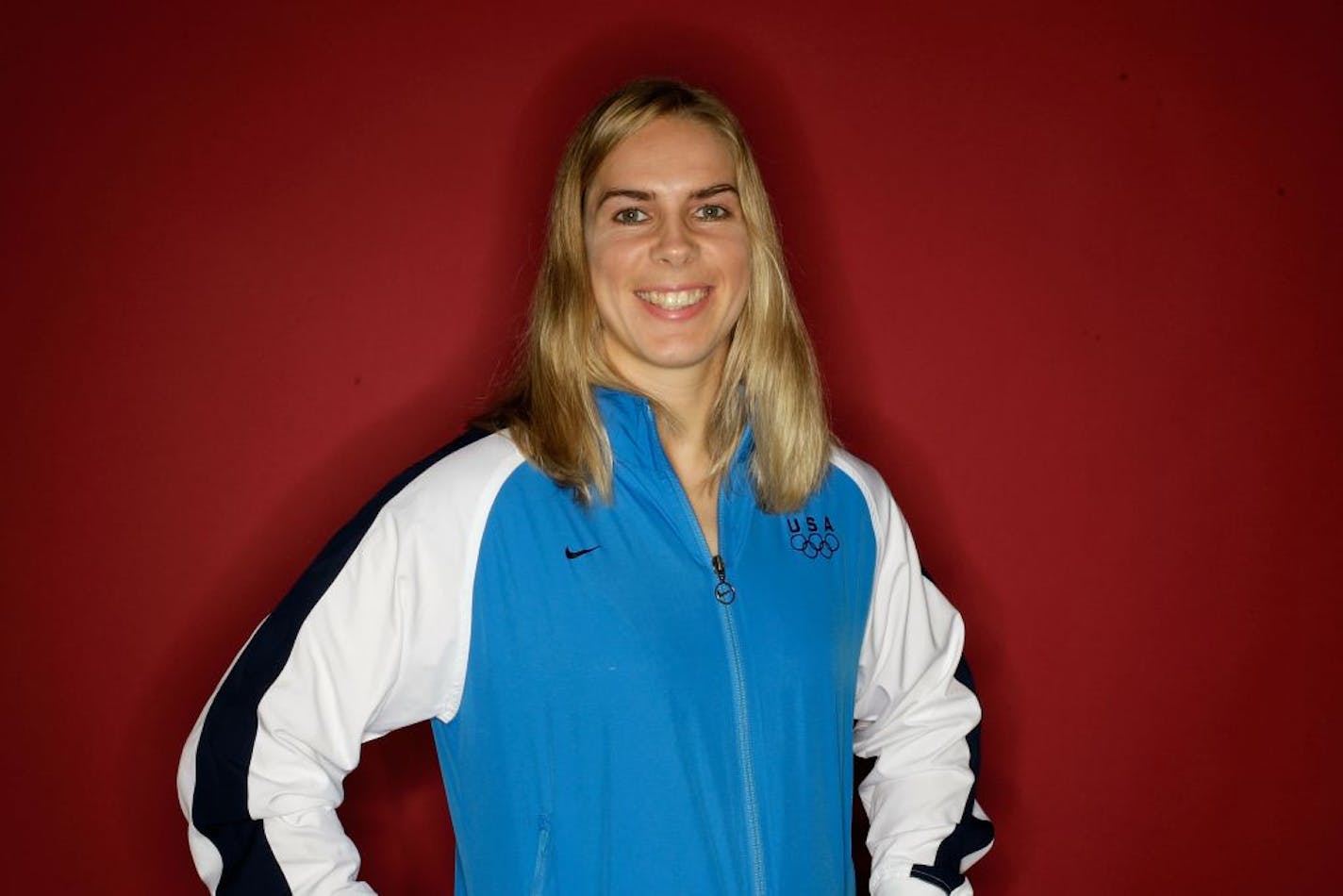 CHICAGO - SEPTEMBER 10: Ice hockey player Jenny Potter poses for a portrait during the 2010 U.S. Olympic Team Media Summit at the Palmer House Hilton on September 10, 2009 in Chicago, Illinois.