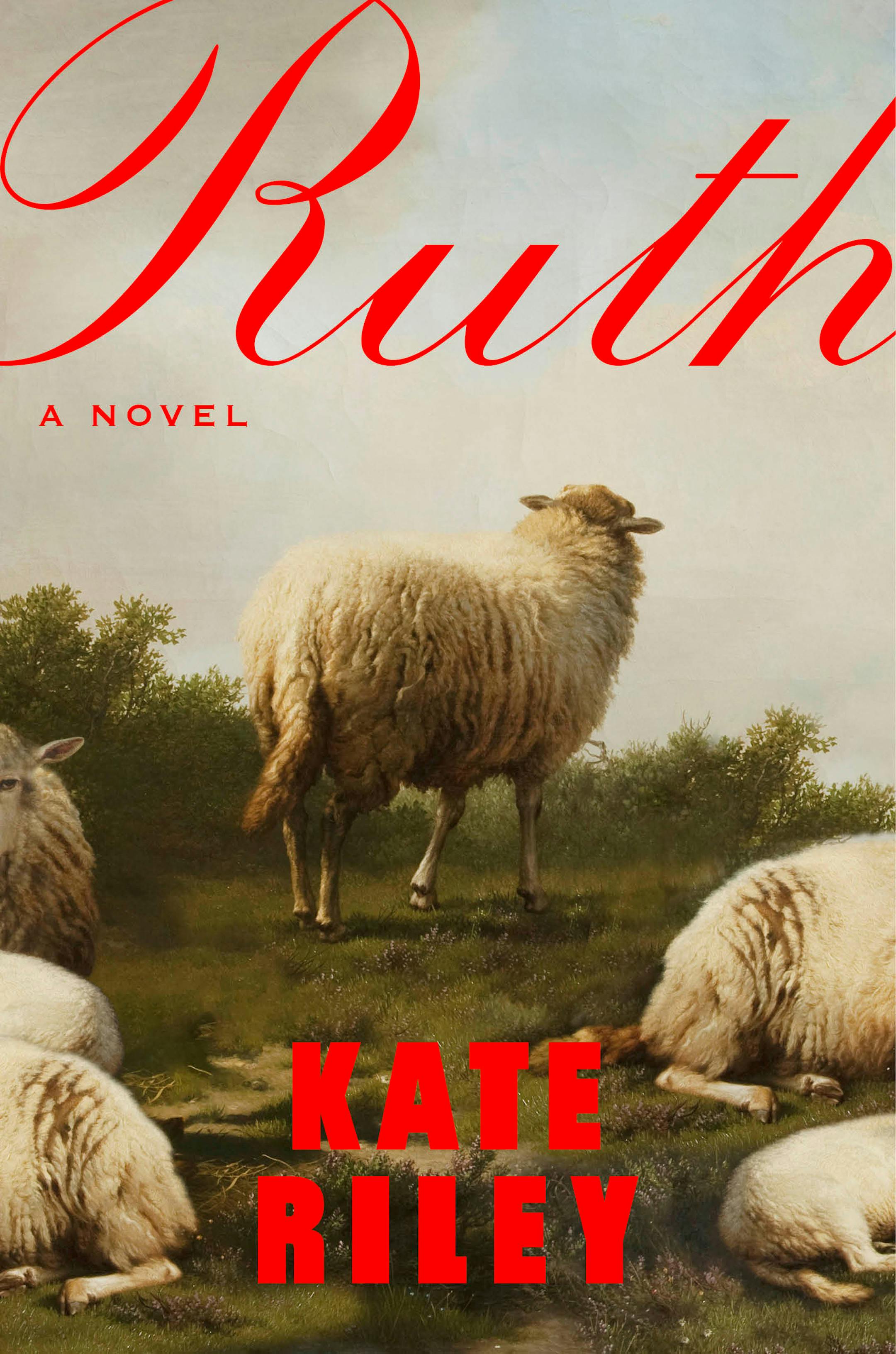 cover of Ruth is a painting of sheep relaxing on a hill