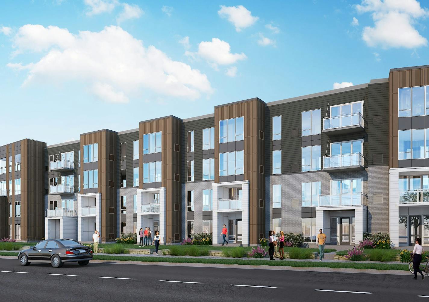 Minneapolis-based Greco Real Estate Development and Property Management broke ground this month (October) on the Bowline, a 214-unit apartment building that will include an outdoor pool and two public pickleball courts. It is part of a development plan for Champlin's riverfront.