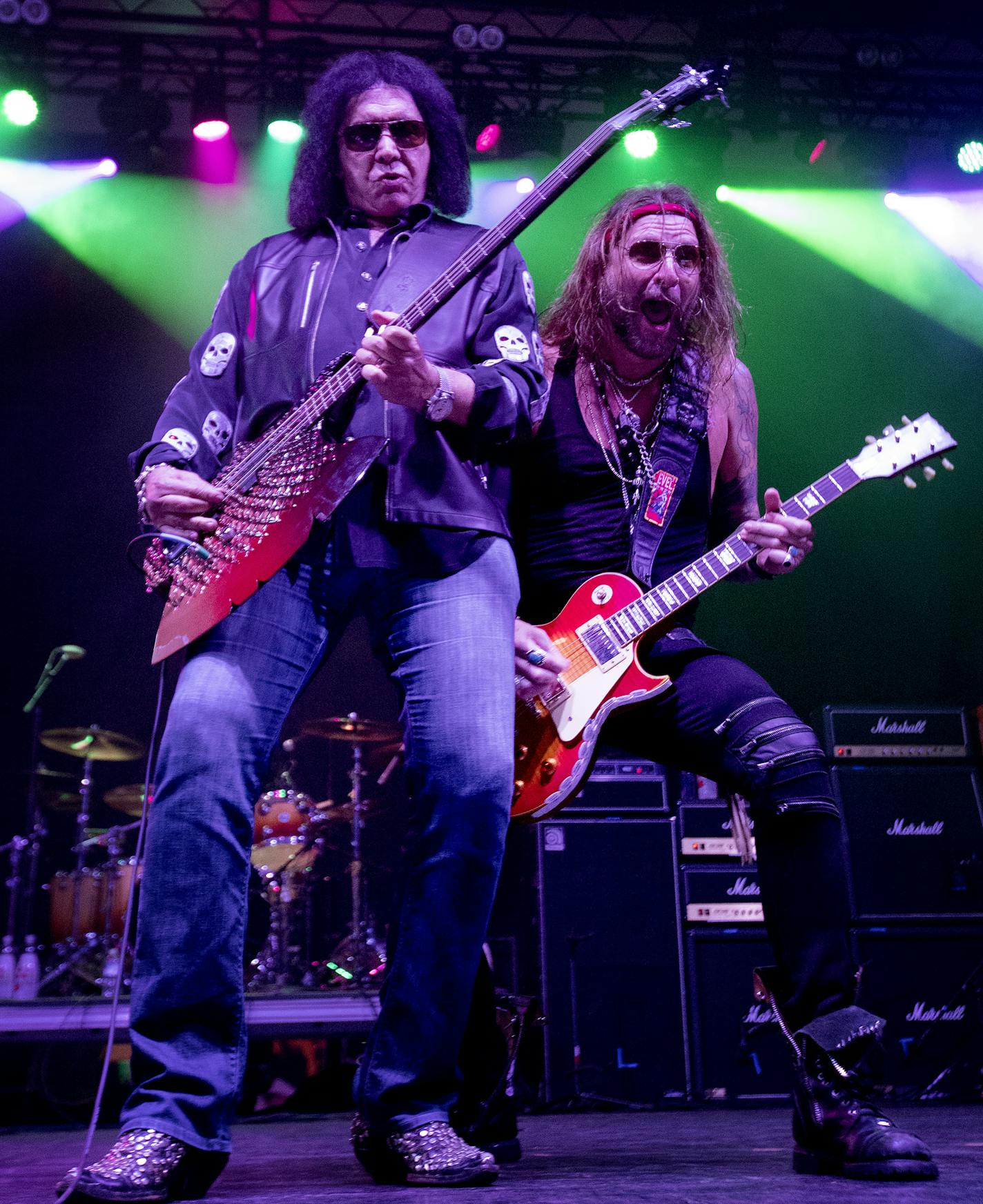 Gene Simmons and Ace Frehley performed at The Children Matter: Houston Benefit Concert at CHS Field. ] CARLOS GONZALEZ &#xef; cgonzalez@startribune.com - September 20, 2017, St. Paul, MN, CHS Field, Children Matter: Houston Benefit Concert