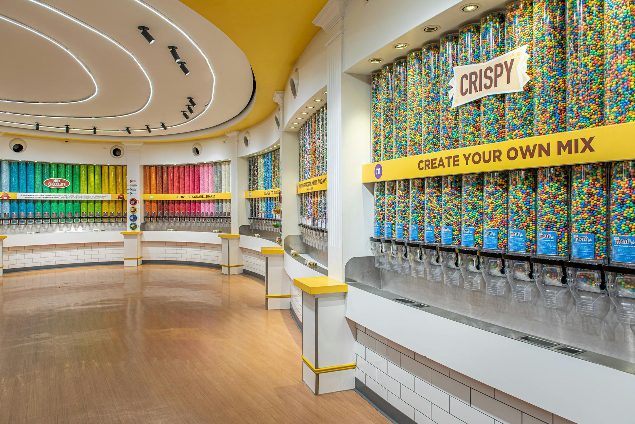 The Mall of America M&Ms store will feature a two-story footprint of the brand's signature "chocolate wall." (Provided photo)