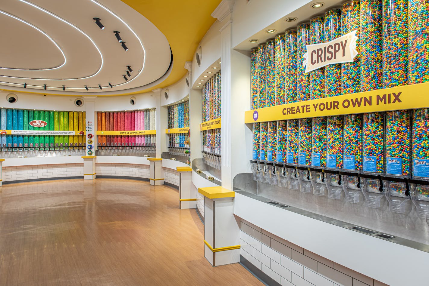 The Mall of America M&Ms store will feature a two-story footprint of the brand's signature "chocolate wall." (Provided photo)