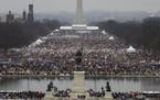 Demonstrators at the National Mall during the Women&#xcc;s March on Washington , Jan. 21, 2017. (Chang W. Lee/The New York Times) ORG XMIT: MIN2017012