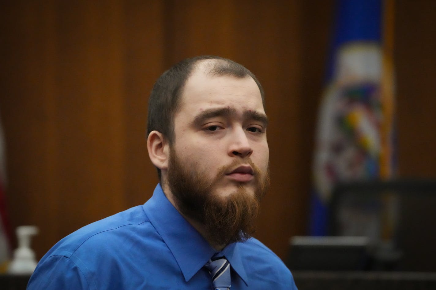 Cody Fohrenkam enters the courtroom for sentencing.