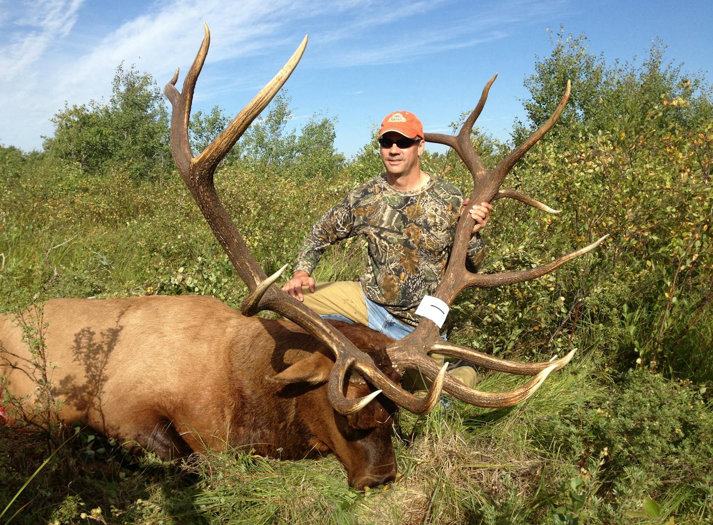 Brad Penas, with his trophy elk.