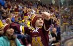 Nicholas Baranivsky, 6, and older sister Ivanna, danced for the TV cameras during a break in the second period Saturday.