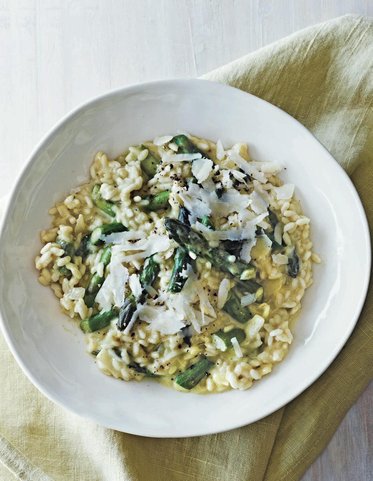 Spring Asparagus Risotto from Cooking Light.