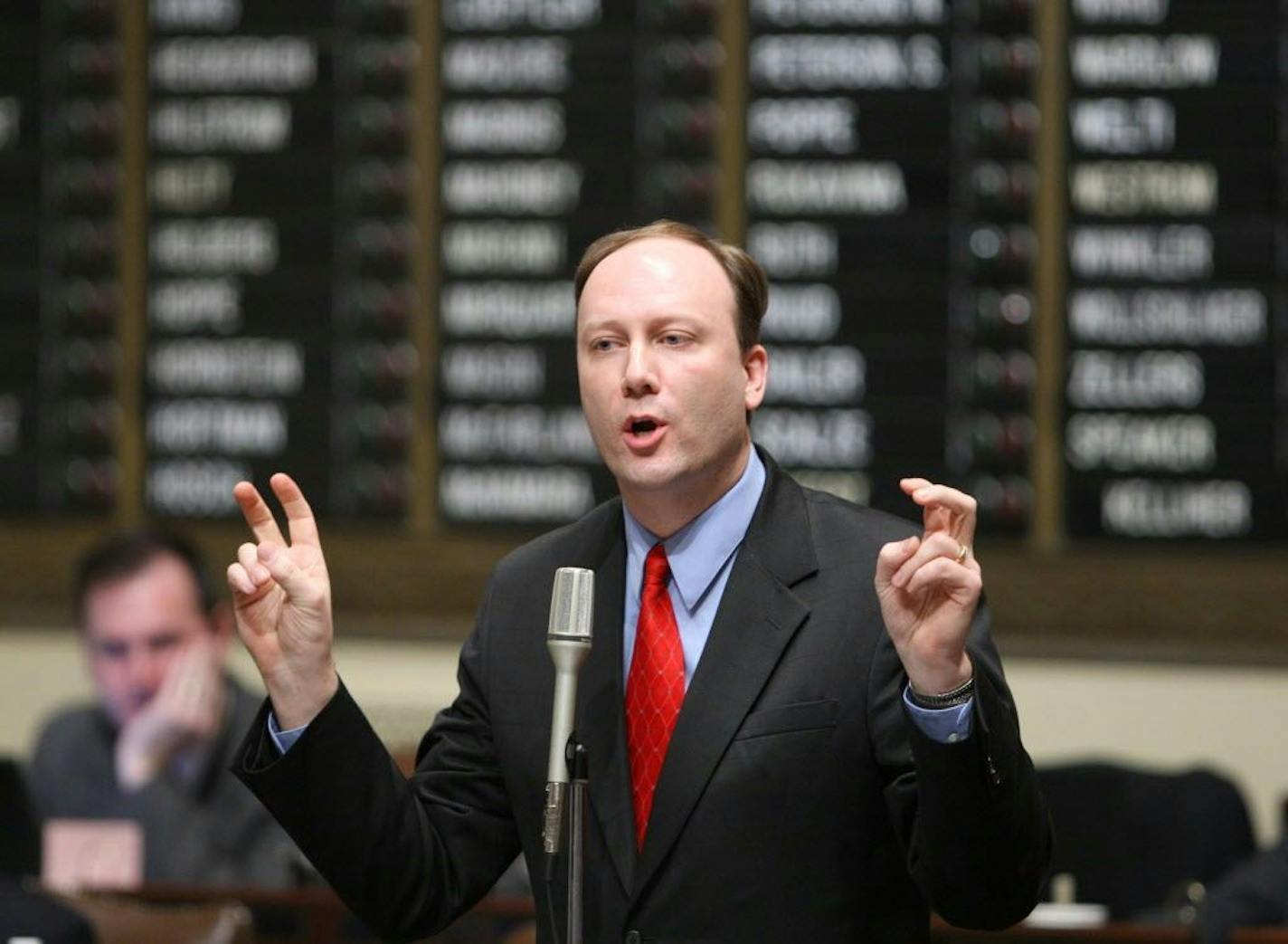 Marty Seifert, a former Minnesota House minority leader, now works for the law firm of Flaherty & Hood and lobbies the legislature on behalf of the Coalition of Greater Minnesota Cities, among other clients.