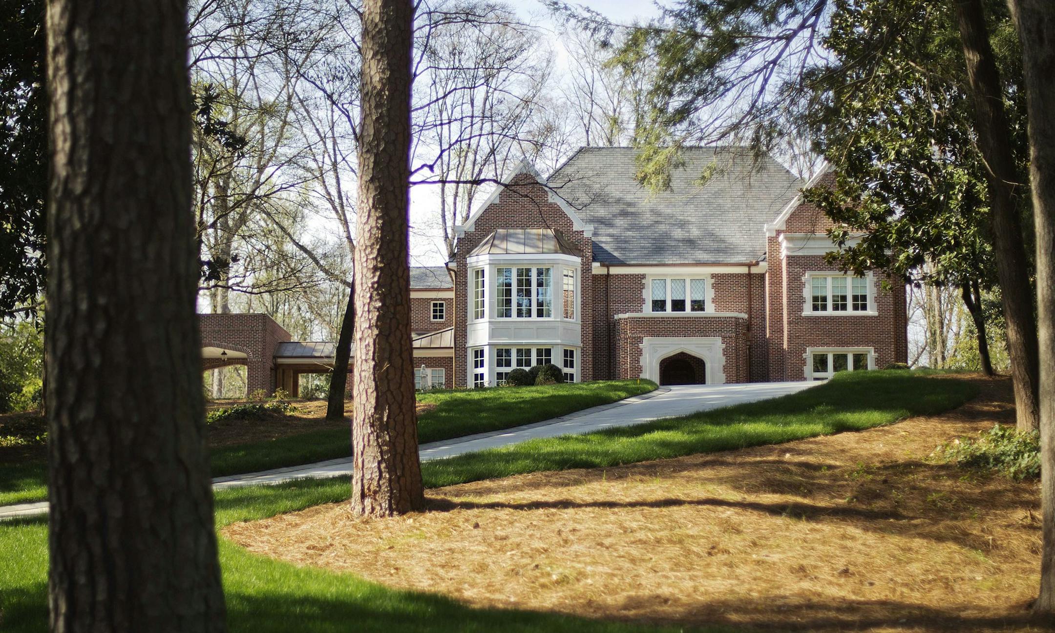 The new $2.2 million mansion that is the residence of Atlanta Archbishop Wilton Gregory stands in the upscale Buckhead neighborhood in Atlanta.