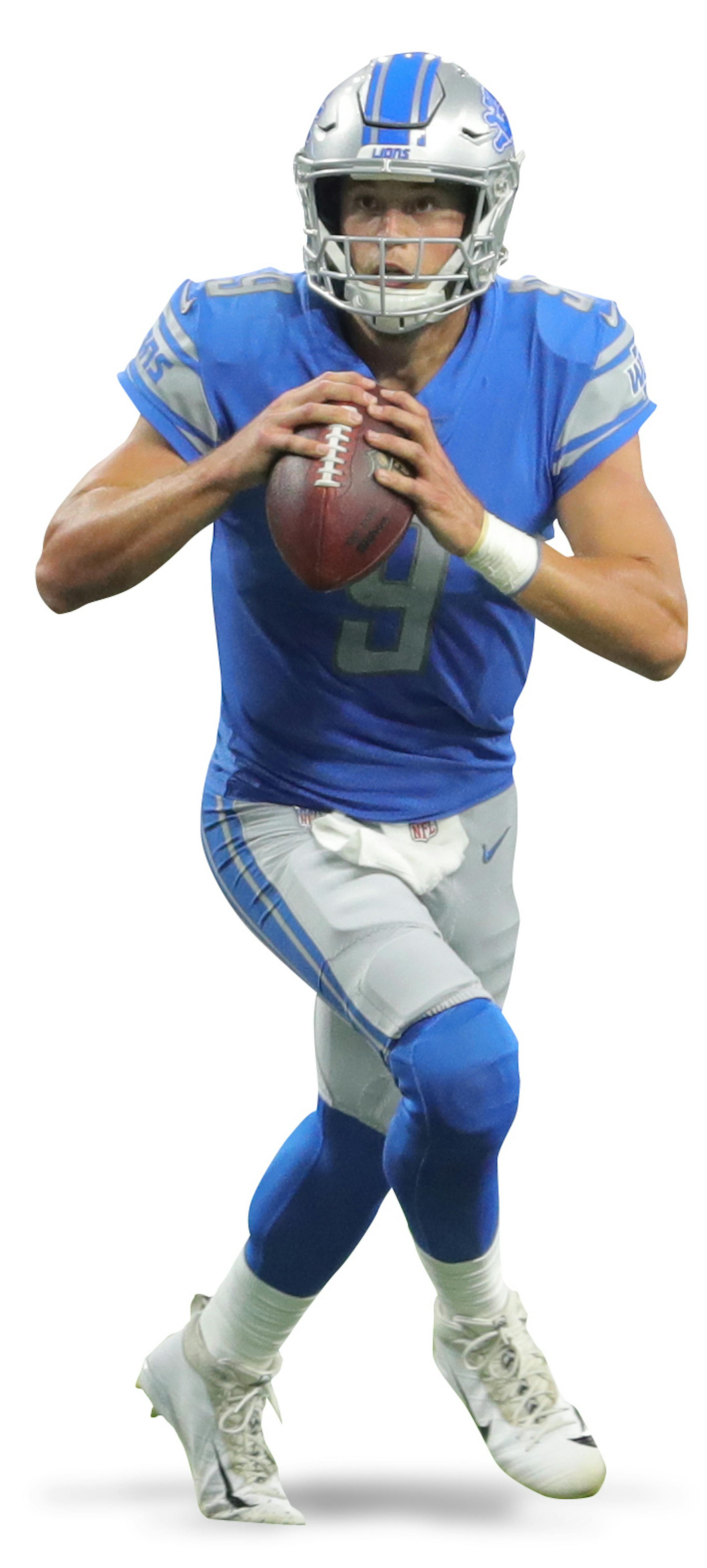 Detroit Lions quarterback Matthew Stafford (9) during a NFL football game vs. the Arizona Cardinals on Sunday Sept. 10, 2017 in Detroit. (Detroit Lions via AP) ORG XMIT: NYWWP