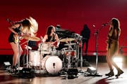 Haim performed at the Grammy Awards in Los Angeles last year. 