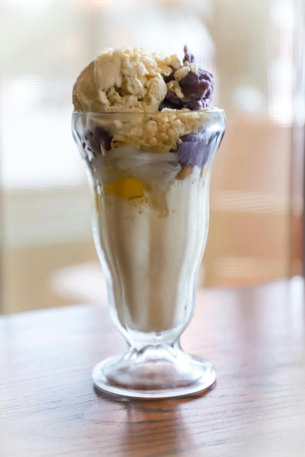 Halo Halo, a dessert of shaved ice and evaporated milk, at Apoy in South Minneapolis.