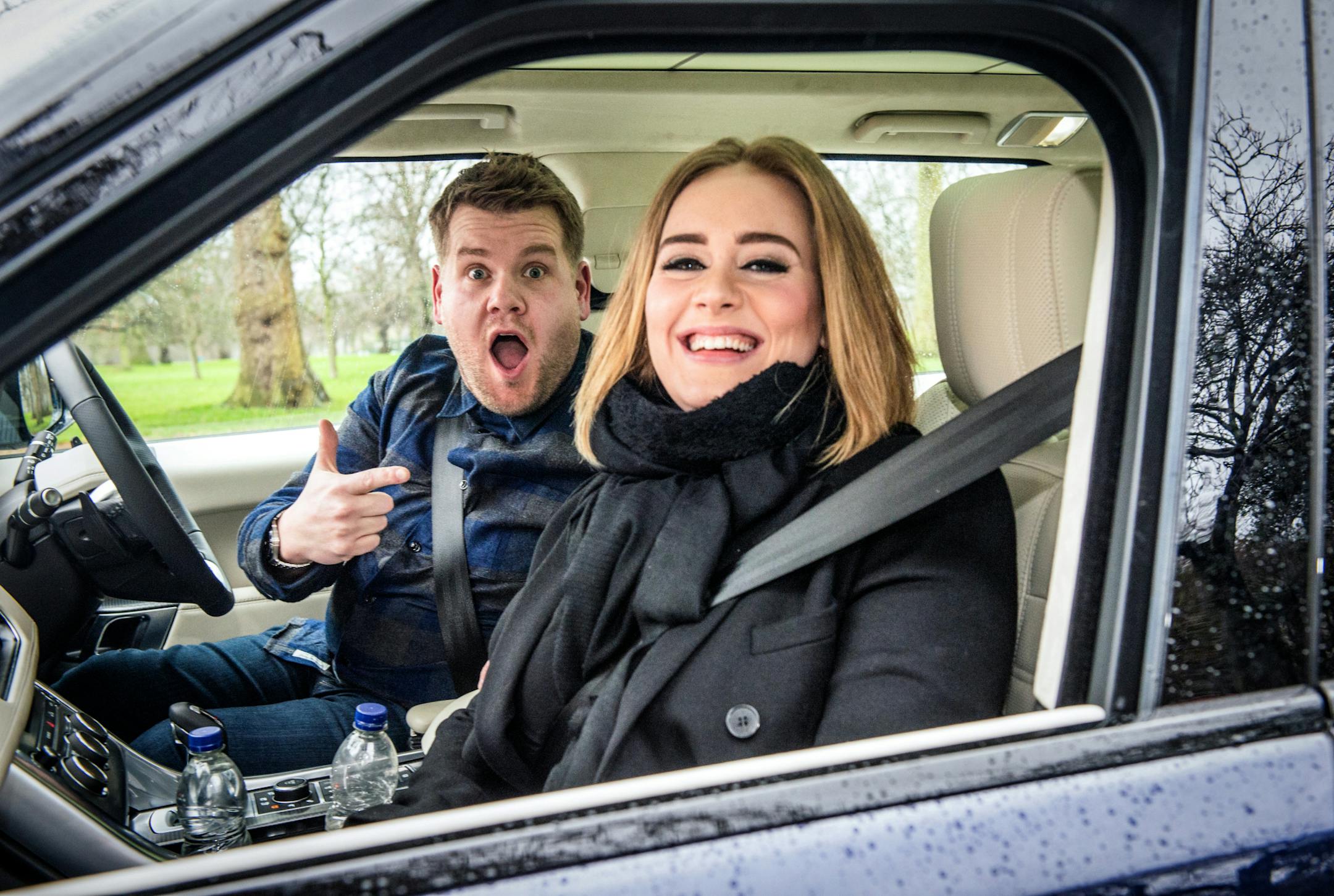 Adele joins James Corden for Carpool Karaoke on "The Late Late Show with James Corden," Wednesday, January 13th, 2016 (12:37 -- 1:37 AM, ET/PT) on the CBS Television Network. Photo: Craig Sugden/CBS Broadcasting, Inc. All Rights Reserved