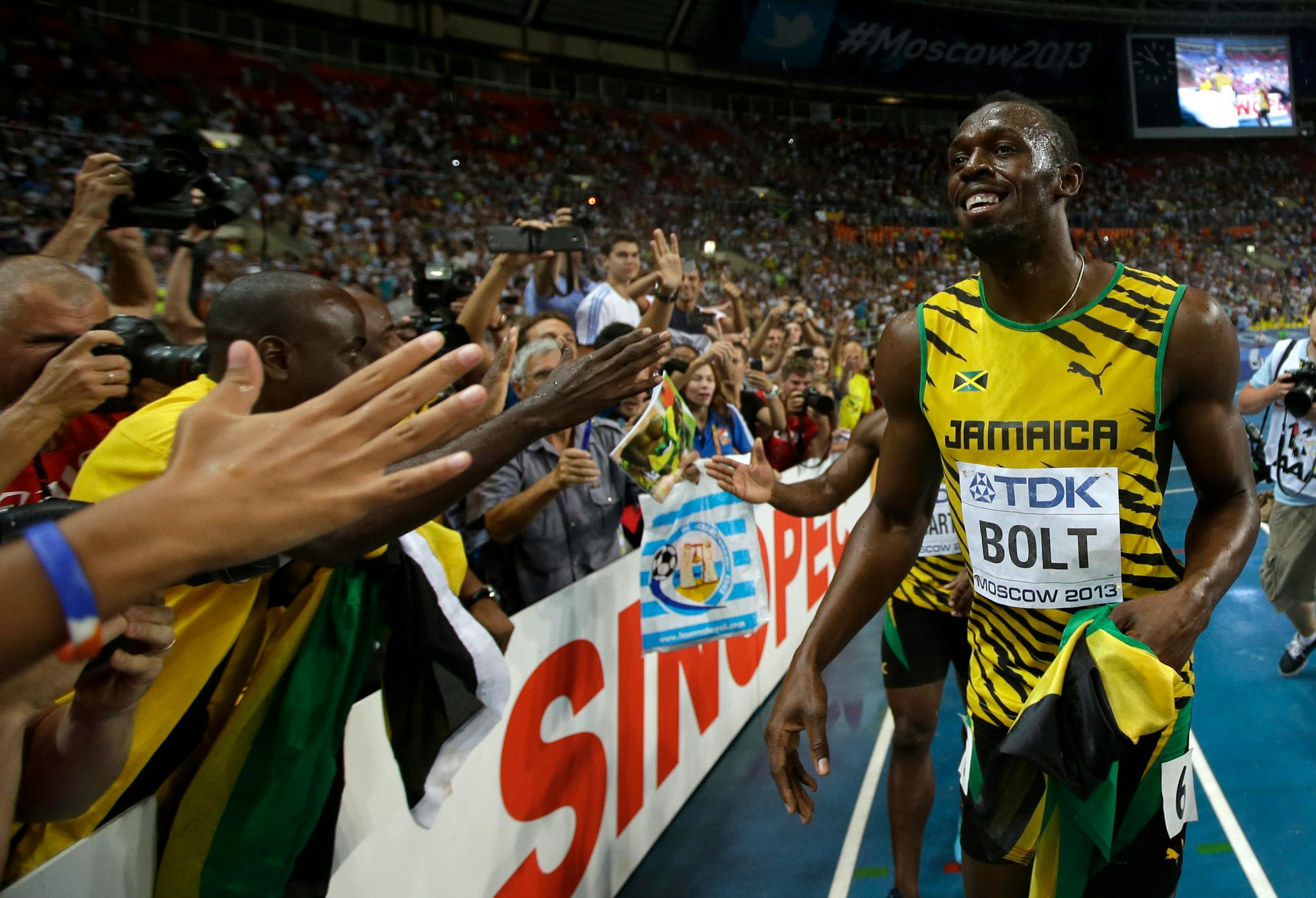 Jamaican sprinter Usain Bolt