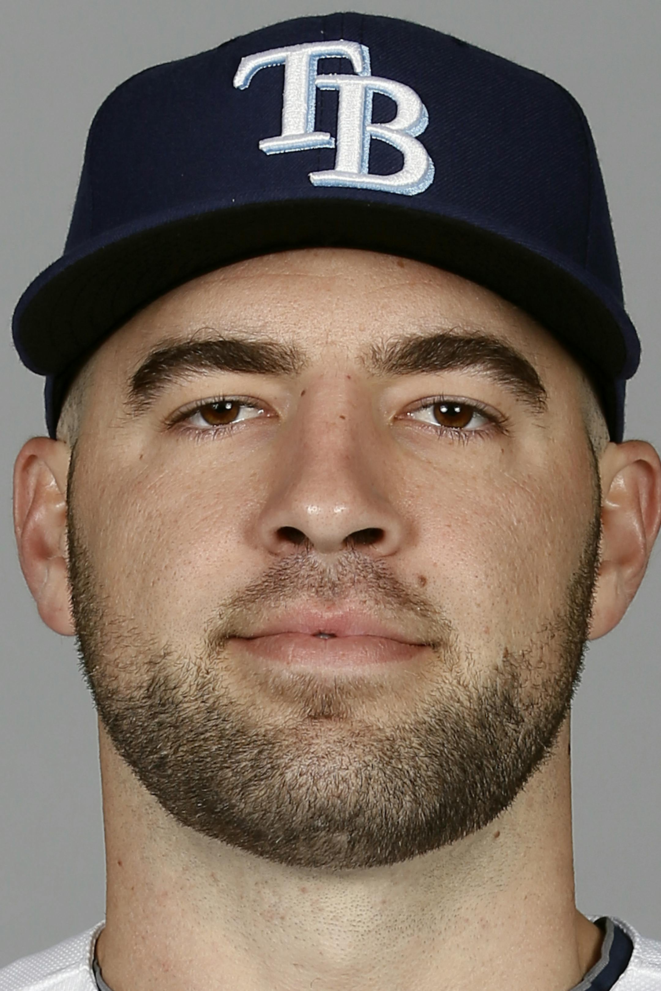 This is a 2015 photo of Nathan Karns of the Tampa Bay Rays baseball team. This image reflects the Rays active roster as of Friday Feb. 27, 2015, when this image was taken. (AP Photo/Tony Gutierrez) ORG XMIT: FLTG142