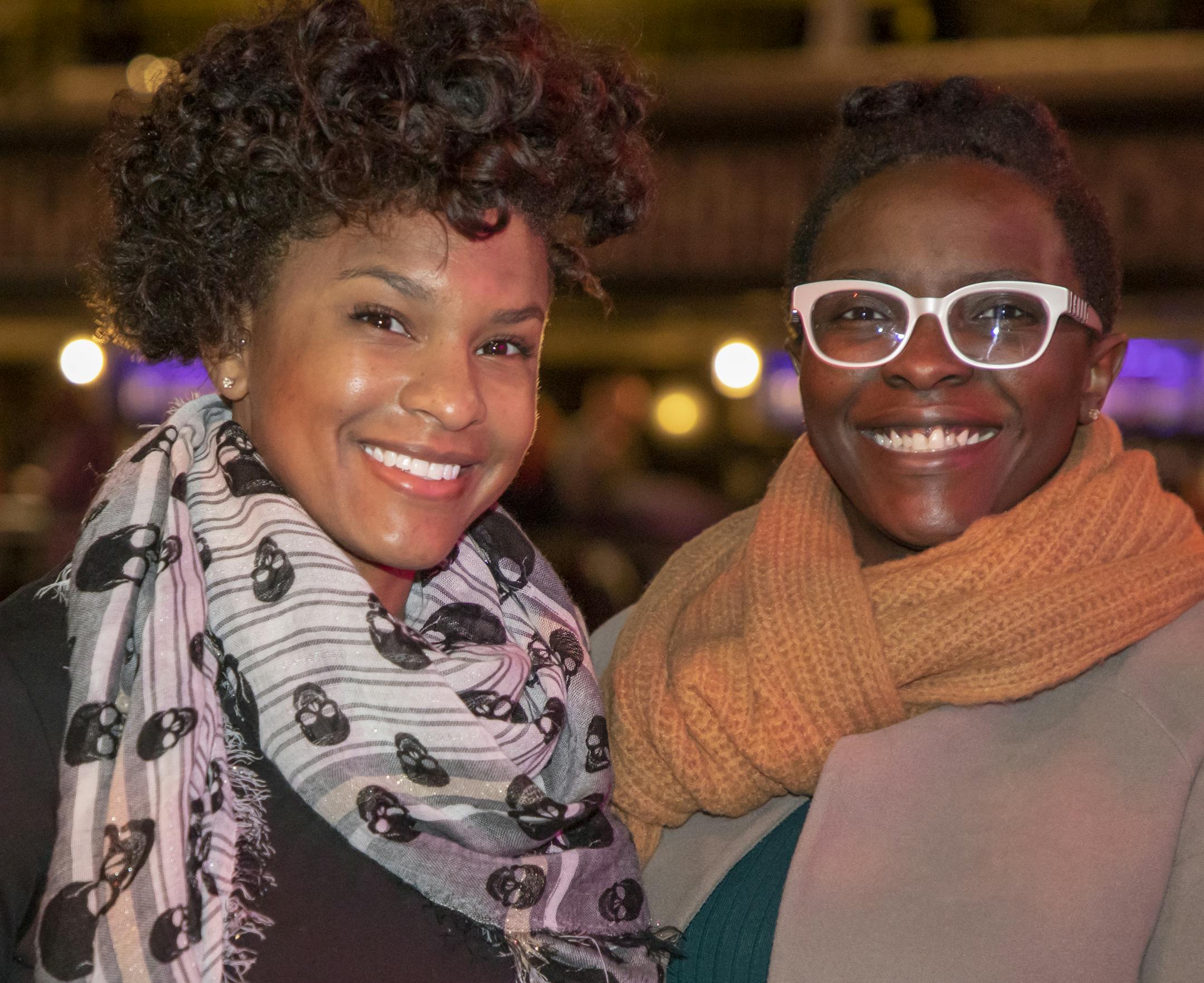 Lauren Brewer and Shyra Wallace at the 2020 Dr. Martin Luther King Jr. Holiday Breakfast. [ Special to Star Tribune, photo by Matt Blewett, Matte B Photography, matt@mattebphoto.com, 2020 Dr. Martin Luther King Jr. Holiday Breakfast, The Armory, Minneapolis, Minnesota, SAXO 1010220594 FACE012620
