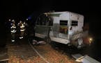 St. Paul fire crews put out the motorhome fire that killed one person Saturday night.