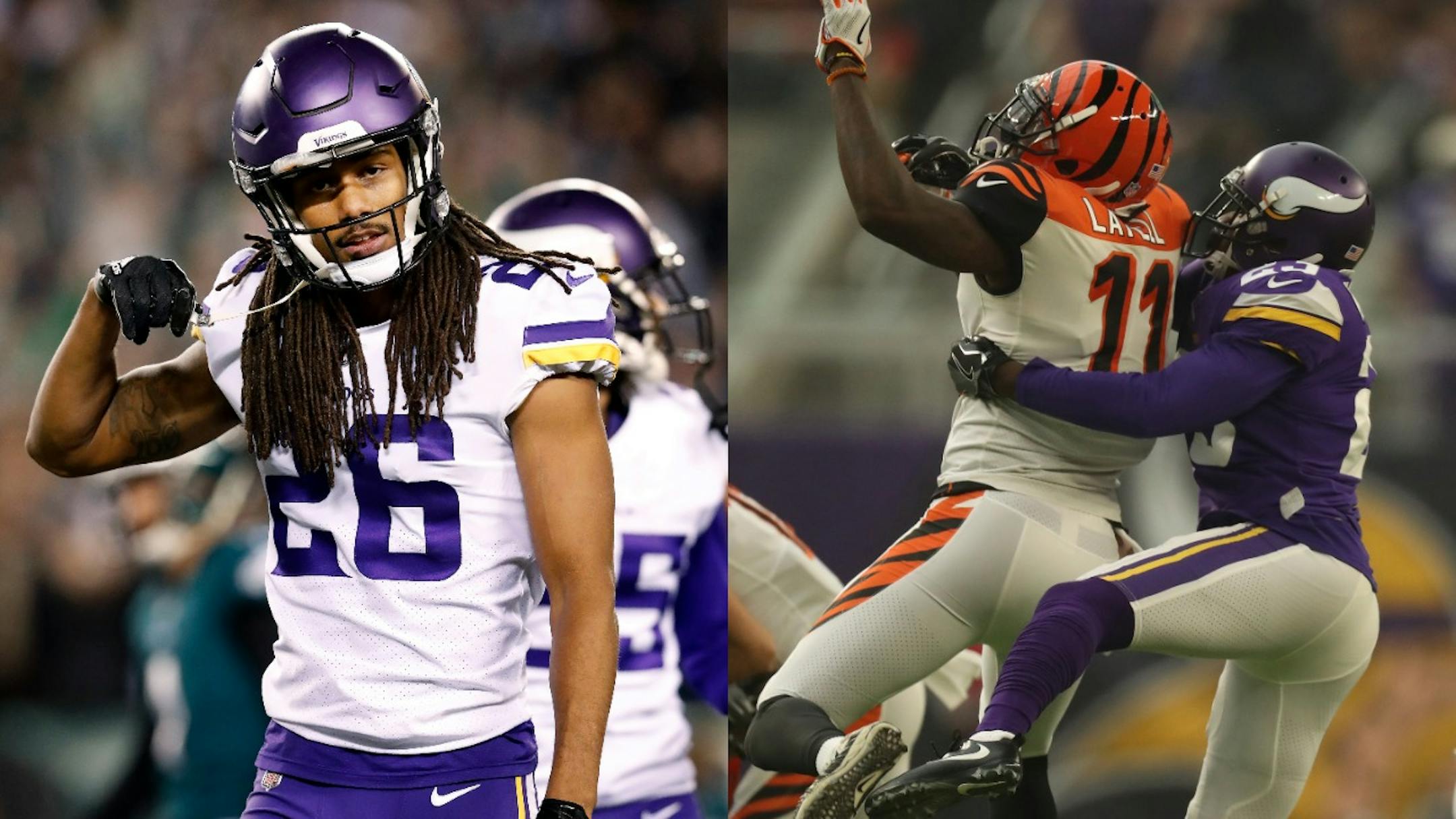 On Monday, the Vikings re-signed Terence Newman (right), who will turn 40 in September, and exercised the fifth-year option for Trae Waynes (26).