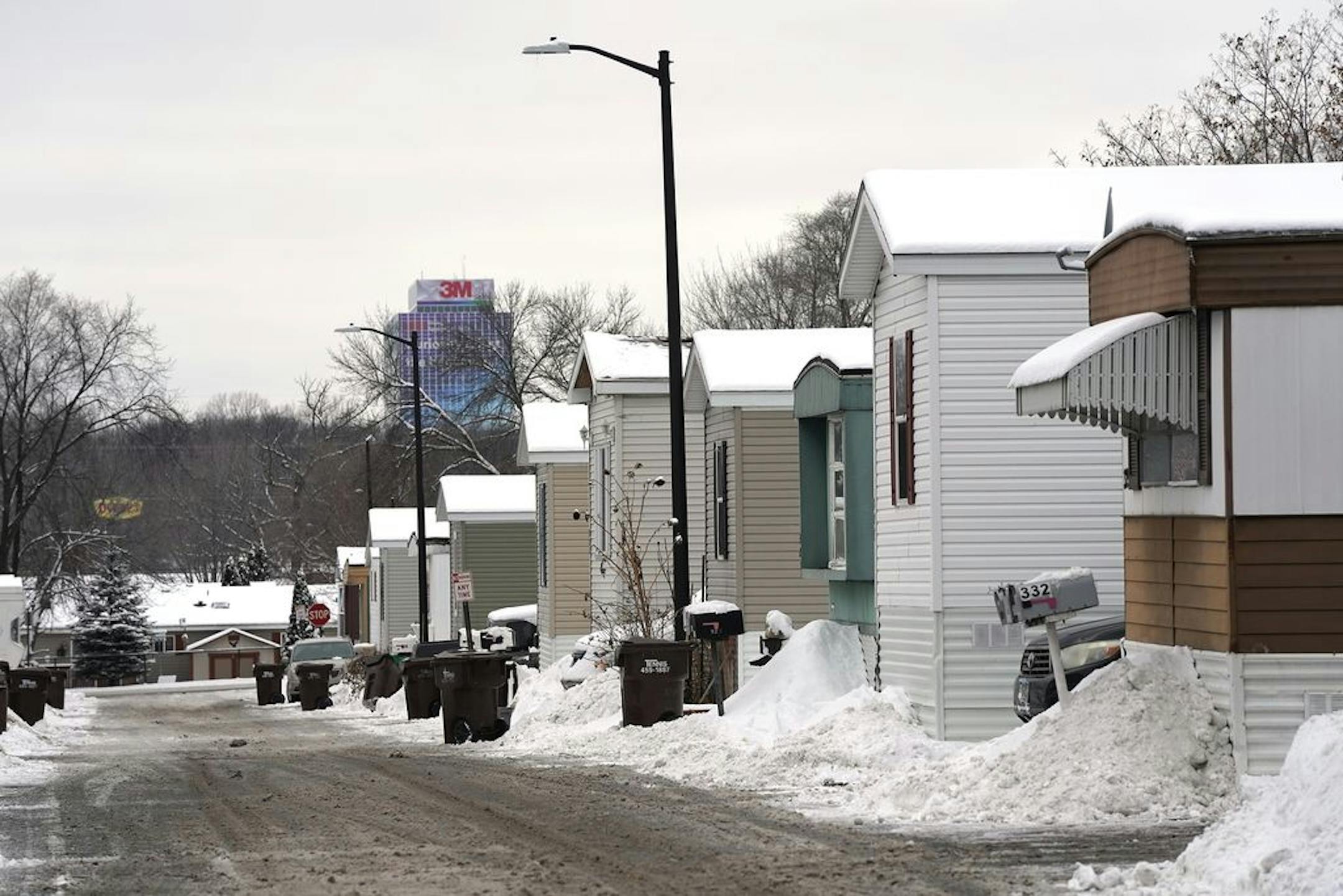 A building of the 3M headquarters in seen from Landfall.
