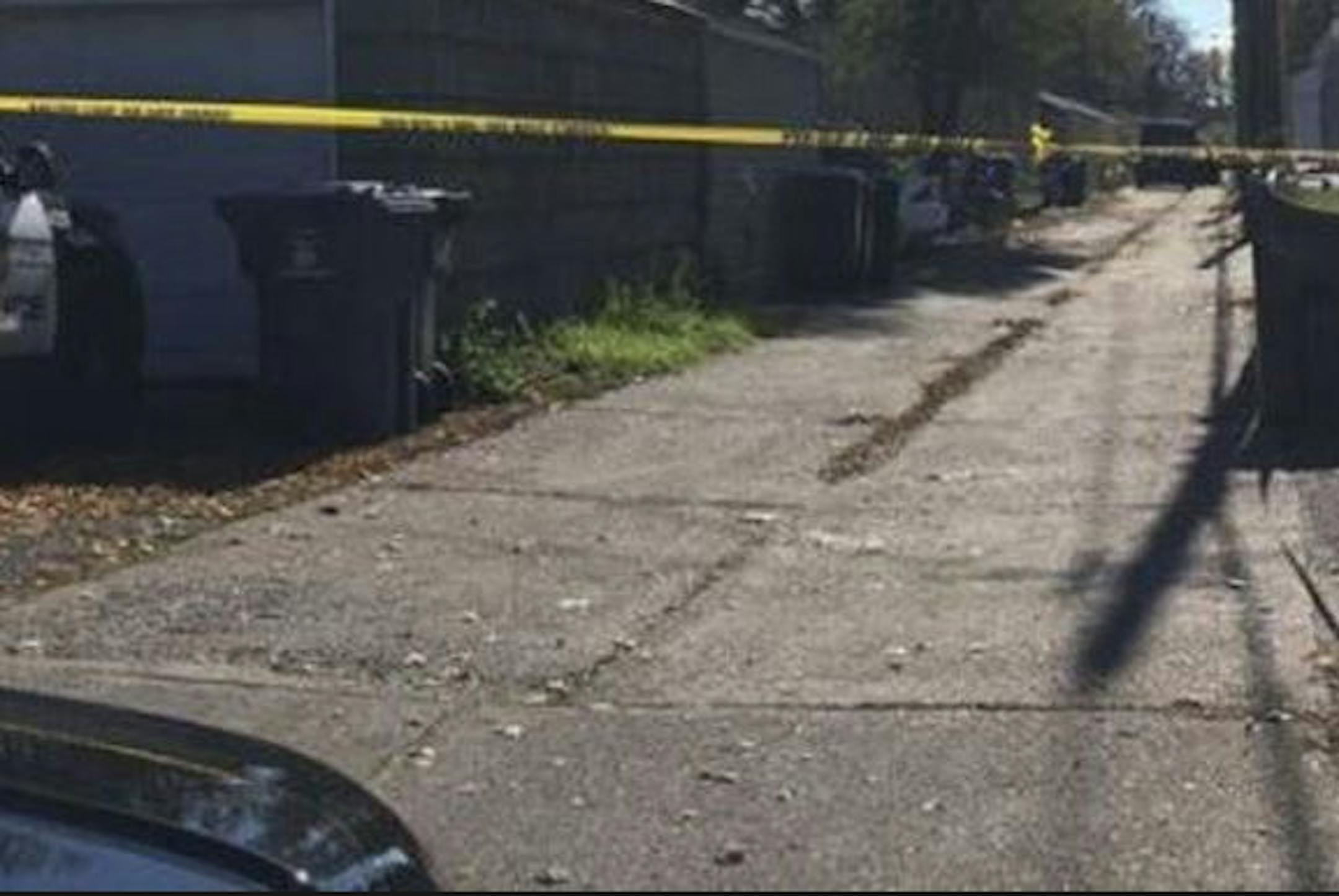 The north Minneapolis alley where Darren P. Watkins was shot to death.