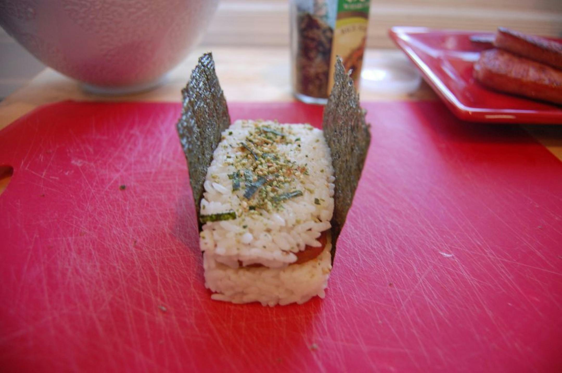 Spam Musabi is a Hawaiian favorite.